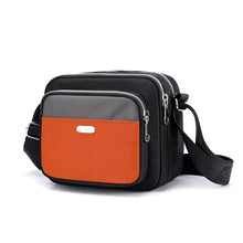 Laden Sie das Bild in den Galerie-Viewer, Kontrastierende lässige leichte wasserdichte Umhängetasche aus Nylon