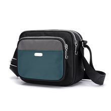 Laden Sie das Bild in den Galerie-Viewer, Kontrastierende lässige leichte wasserdichte Umhängetasche aus Nylon