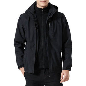 Regenjacke Mäntel mit Abnehmbare Kapuze