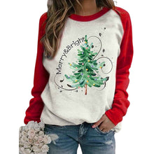 Laden Sie das Bild in den Galerie-Viewer, Lässiges Weihnachtsbaum-Sweatshirt