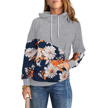 Laden Sie das Bild in den Galerie-Viewer, Langarmiges Sweatshirt mit Kapuze und hohem Ausschnitt