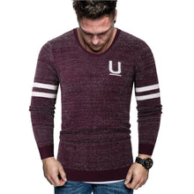 Laden Sie das Bild in den Galerie-Viewer, Herren gestreifter Briefpullover