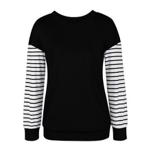 Laden Sie das Bild in den Galerie-Viewer, Einfarbiges Langarm-T-Shirt mit Rundhalsausschnitt