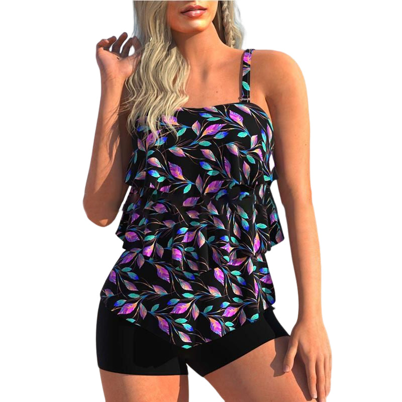 Bedruckter Boxerrock-Bikini