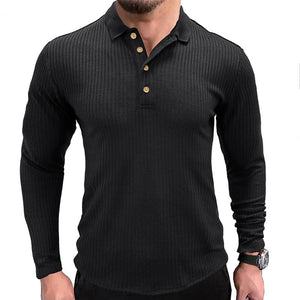 Gestreiftes Polohemd mit Revers