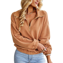 Laden Sie das Bild in den Galerie-Viewer, Lässiges Sweatshirt mit elastischer Taille