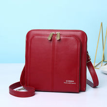 Laden Sie das Bild in den Galerie-Viewer, Einfarbige Luxuriöse Damen-Umhängetasche Aus PU-Leder