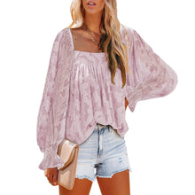 Laden Sie das Bild in den Galerie-Viewer, Langarmshirts für Damen mit quadratischem Ausschnitt