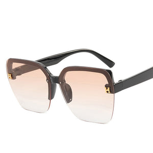 Rechteckige Mode-Sonnenbrille
