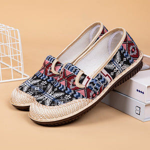 Lässige Damenschuhe aus atmungsaktivem Leinen
