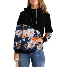 Laden Sie das Bild in den Galerie-Viewer, Langarmiges Sweatshirt mit Kapuze und hohem Ausschnitt