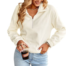 Laden Sie das Bild in den Galerie-Viewer, Lässiges Sweatshirt mit elastischer Taille