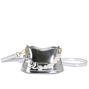 Stilvolle vielseitige Handtasche mit Perlen
