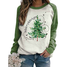 Laden Sie das Bild in den Galerie-Viewer, Lässiges Weihnachtsbaum-Sweatshirt