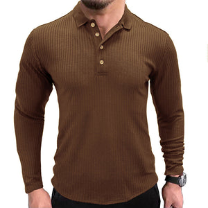 Gestreiftes Polohemd mit Revers