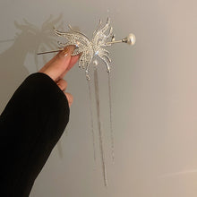 Laden Sie das Bild in den Galerie-Viewer, Schmetterlingsperlen-Haarnadel