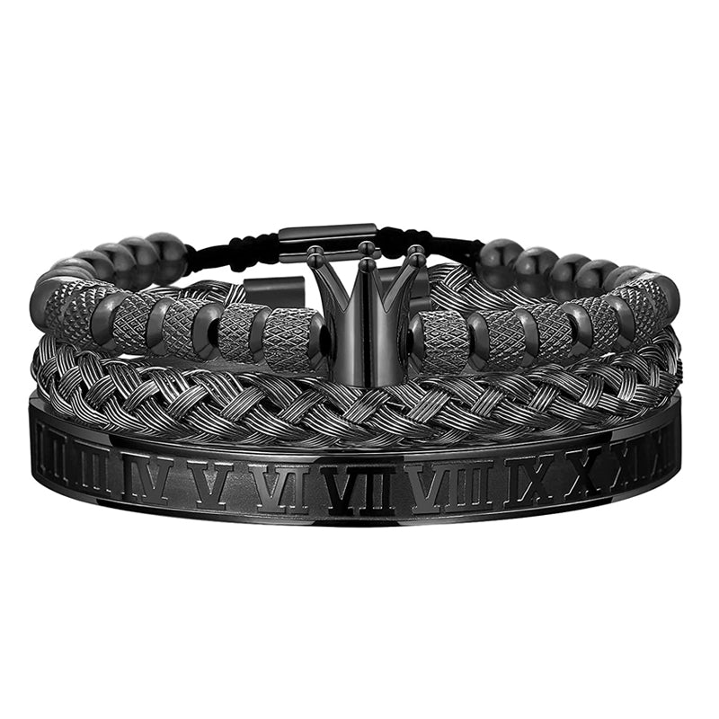 Kronenarmband aus Edelstahl