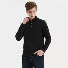 Laden Sie das Bild in den Galerie-Viewer, Langärmeliges Poloshirt für Herren