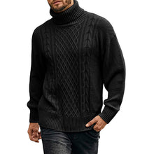 Laden Sie das Bild in den Galerie-Viewer, Einfarbiger Langärmliger Gestrickter Rollkragenpullover für Herren