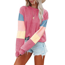Laden Sie das Bild in den Galerie-Viewer, Kontrast-Sweatshirt mit Rundhalsausschnitt