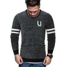 Laden Sie das Bild in den Galerie-Viewer, Herren gestreifter Briefpullover