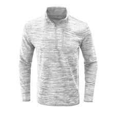 Laden Sie das Bild in den Galerie-Viewer, Herren-Sweatshirt mit halbem Reißverschluss und Stehkragen