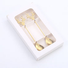 Laden Sie das Bild in den Galerie-Viewer, Weihnachtsgeschenk Metalllöffel Set