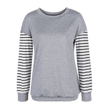 Laden Sie das Bild in den Galerie-Viewer, Einfarbiges Langarm-T-Shirt mit Rundhalsausschnitt