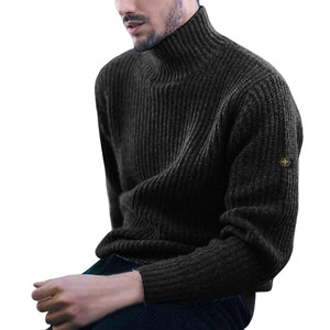 Rollkragen-Strickpullover für Herren