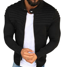 Laden Sie das Bild in den Galerie-Viewer, Stilvolle Einfarbige Faltenjacke