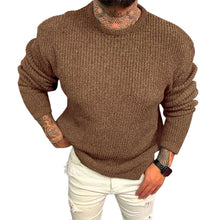 Laden Sie das Bild in den Galerie-Viewer, Einfarbiger Pullover mit Rundhalsausschnitt