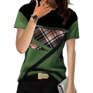 Kurzärmliges T-Shirt mit Rundhalsausschnitt