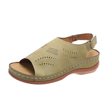 Laden Sie das Bild in den Galerie-Viewer, Sommer Damen Cutout Wedge Sandalen