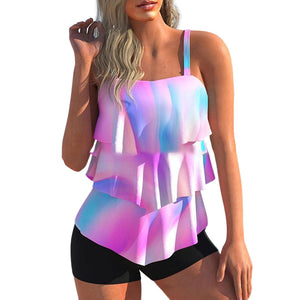 Bedruckter Boxerrock-Bikini