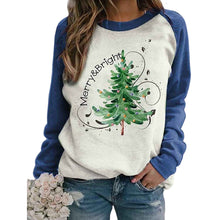 Laden Sie das Bild in den Galerie-Viewer, Lässiges Weihnachtsbaum-Sweatshirt