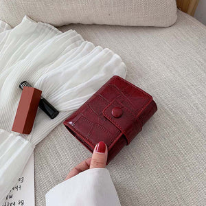 Mini Kosmetiktasche aus Leder