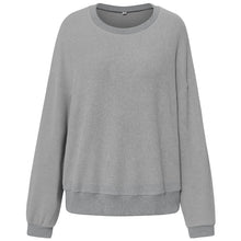 Laden Sie das Bild in den Galerie-Viewer, Einfarbiger Strickpullover mit Rundhalsausschnitt