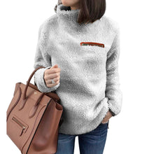 Laden Sie das Bild in den Galerie-Viewer, Thermopullover mit Rollkragen und Reißverschluss