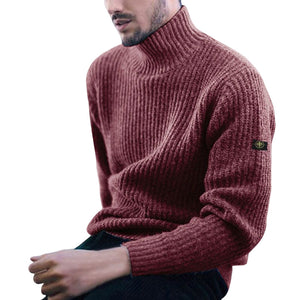 Rollkragen-Strickpullover für Herren