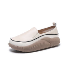 Laden Sie das Bild in den Galerie-Viewer, Handgefertigte Freizeitschuhe aus Leder für Damen