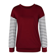 Laden Sie das Bild in den Galerie-Viewer, Einfarbiges Langarm-T-Shirt mit Rundhalsausschnitt
