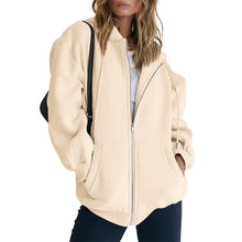 Laden Sie das Bild in den Galerie-Viewer, Übergroßes Damen-Sweatshirt mit Kapuze