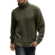Laden Sie das Bild in den Galerie-Viewer, Einfarbiger Langärmliger Gestrickter Rollkragenpullover für Herren