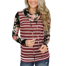 Laden Sie das Bild in den Galerie-Viewer, Lockeres Langärmliges Gestreiftes T-Shirt