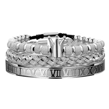 Laden Sie das Bild in den Galerie-Viewer, Kronenarmband aus Edelstahl