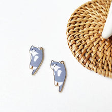 Laden Sie das Bild in den Galerie-Viewer, Karikatur Kätzchen Ohrringe