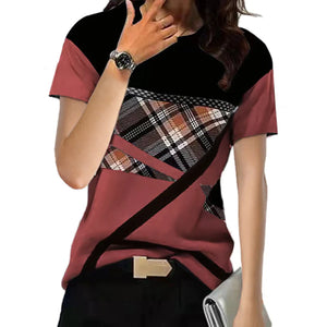 Kurzärmliges T-Shirt mit Rundhalsausschnitt