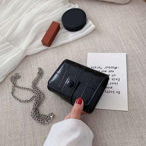 Mini Kosmetiktasche aus Leder