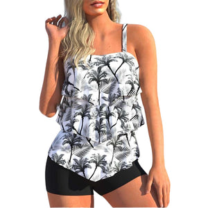 Bedruckter Boxerrock-Bikini