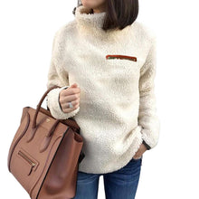 Laden Sie das Bild in den Galerie-Viewer, Thermopullover mit Rollkragen und Reißverschluss